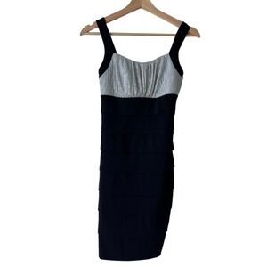 Women's EN FOCUS STUDIO Ruffled Bodycon Mini Dress casual size 4